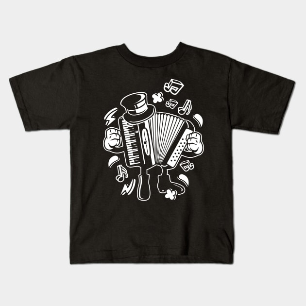 French romance à la accordion Kids T-Shirt by Superfunky